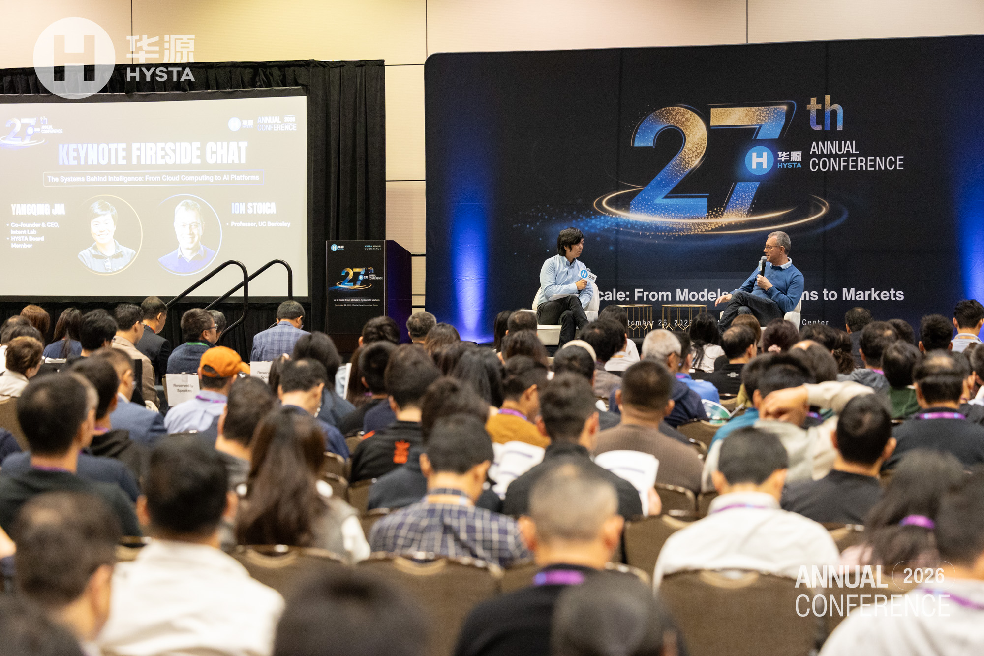 AI infrastructure fireside chat at the HYSTA Annual Conference